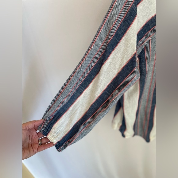 Cloth & Stone for Anthropologie Striped Button-Up Shirt size S - Picture 3 of 6